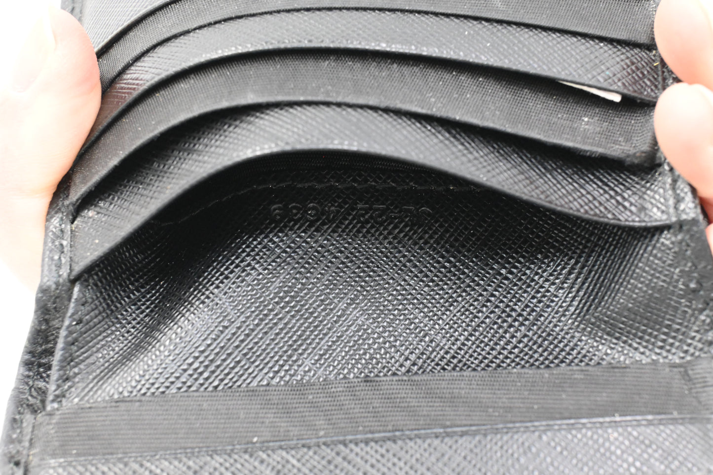 Ferragamo Gancini Wallet in Black Leather