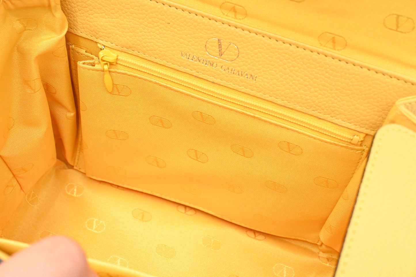 Valentino Vanity in Yellow Leather