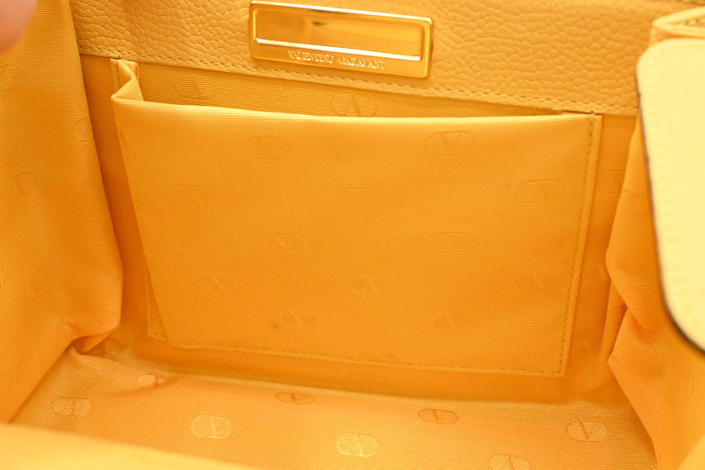 Valentino Vanity in Yellow Leather