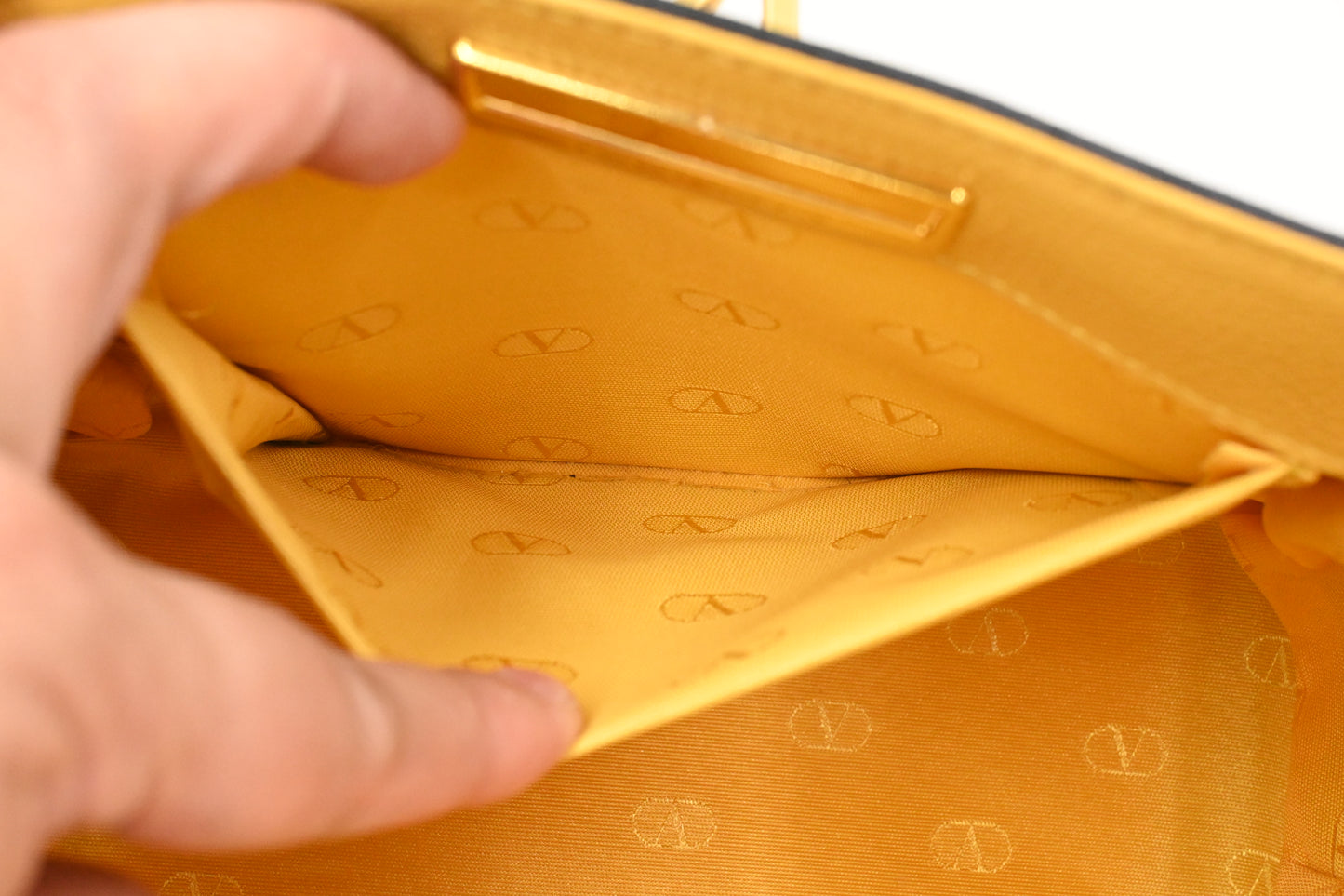 Valentino Vanity in Yellow Leather