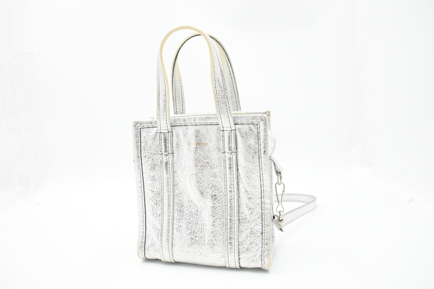 Balenciaga Tote Bag XS in Silver Leather