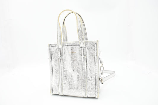 Balenciaga Tote Bag XS in Silver Leather