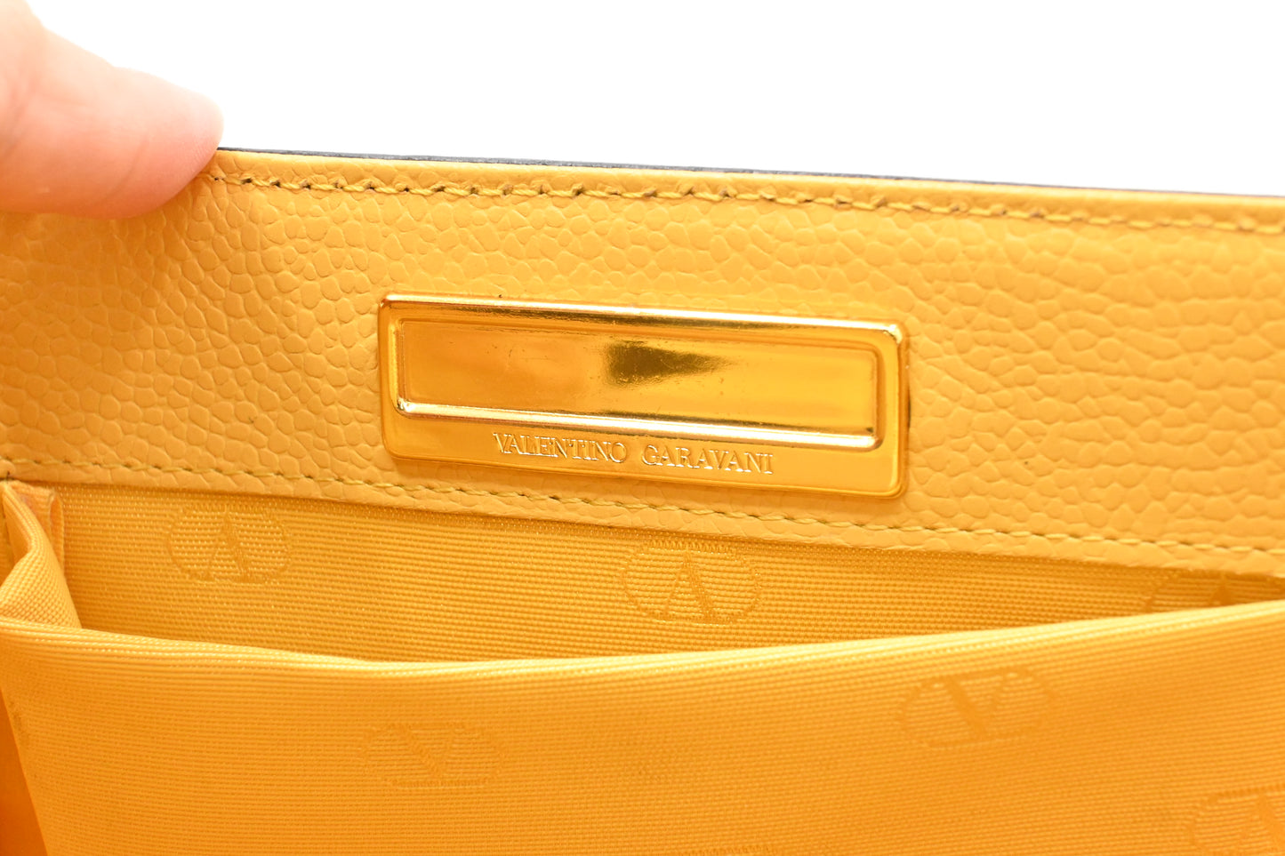 Valentino Vanity in Yellow Leather