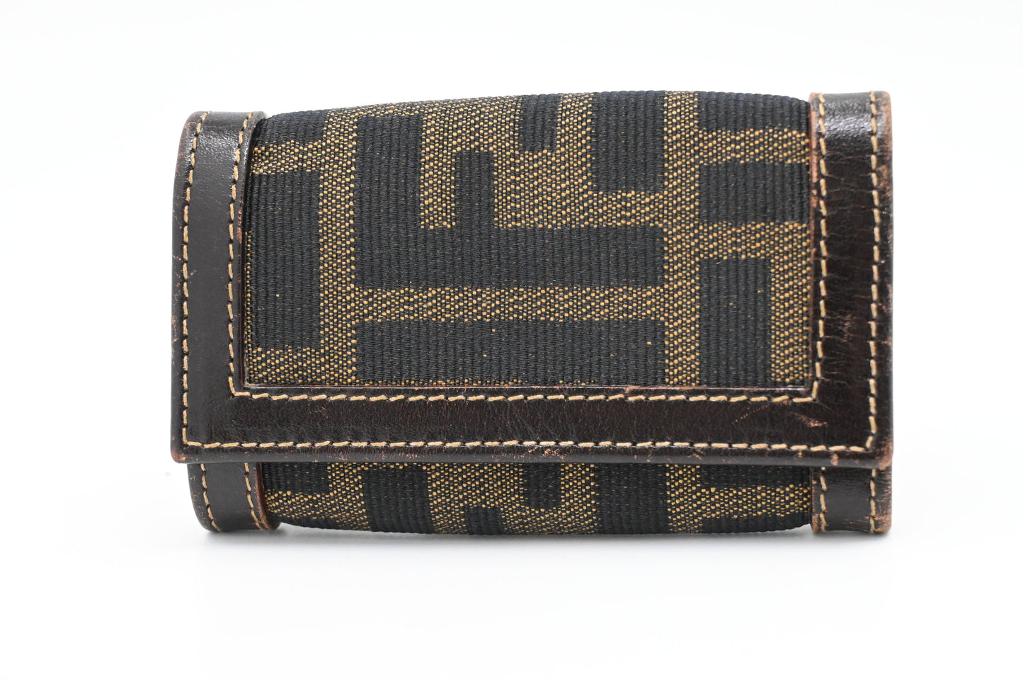 Fendi Key Case 6 in Zucca Canvas