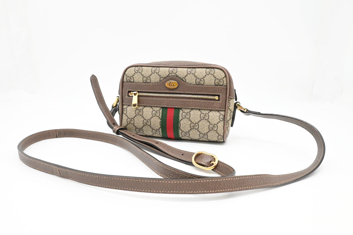 Gucci Small Ophidia Crossbody in GG Supreme Canvas