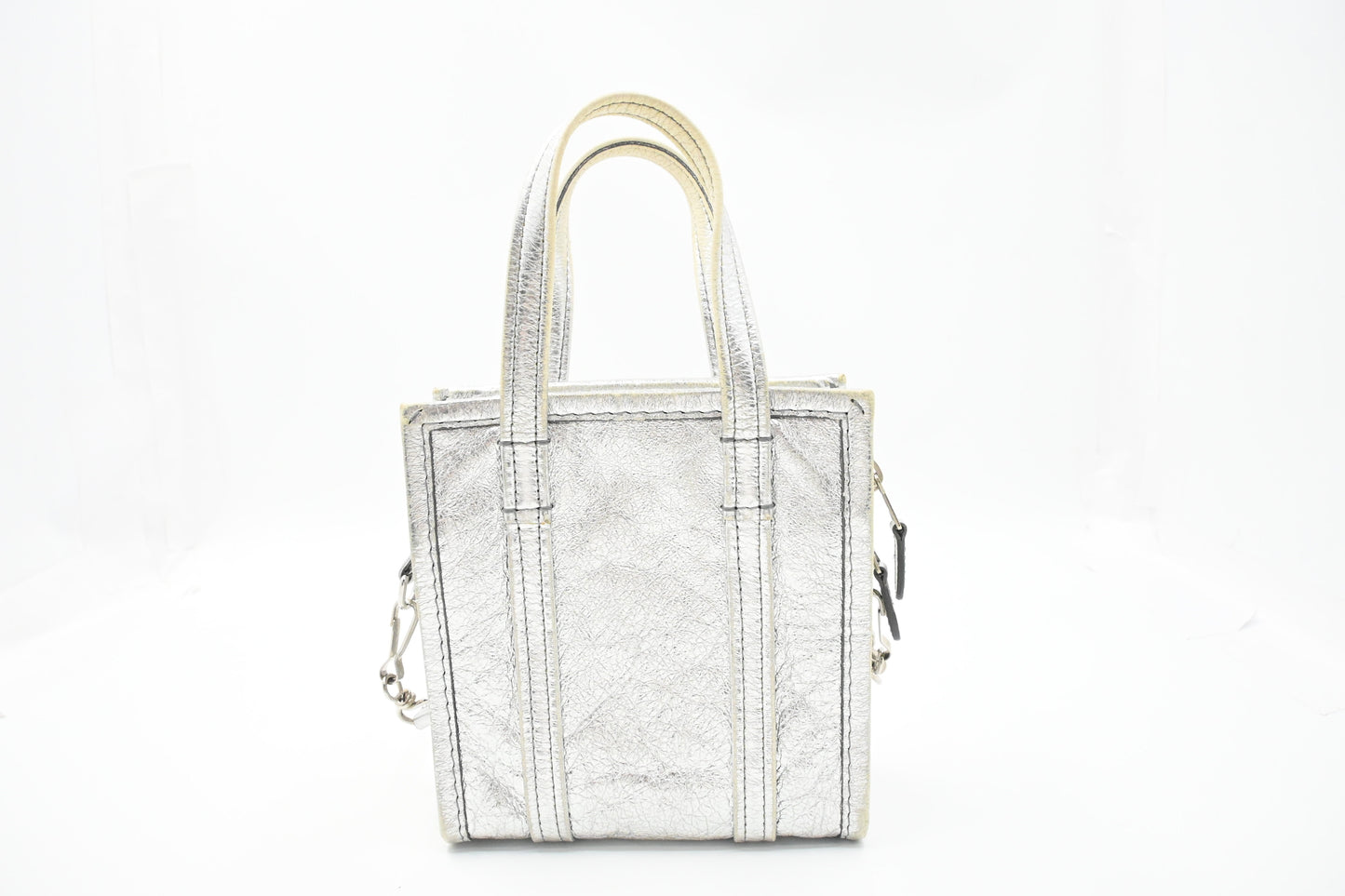 Balenciaga Tote Bag XS in Silver Leather