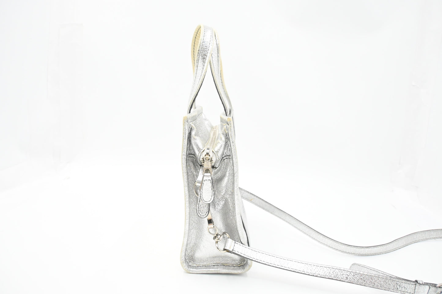 Balenciaga Tote Bag XS in Silver Leather