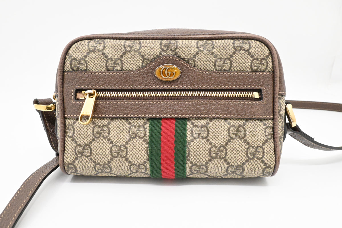 Gucci Small Ophidia Crossbody in GG Supreme Canvas