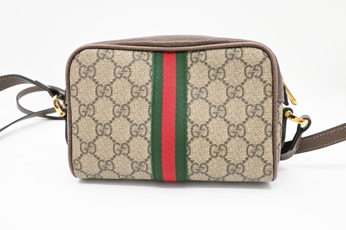 Gucci Small Ophidia Crossbody in GG Supreme Canvas