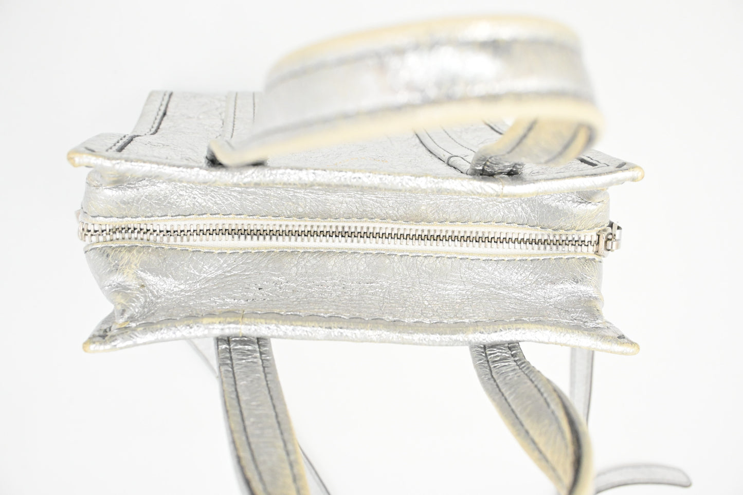 Balenciaga Tote Bag XS in Silver Leather