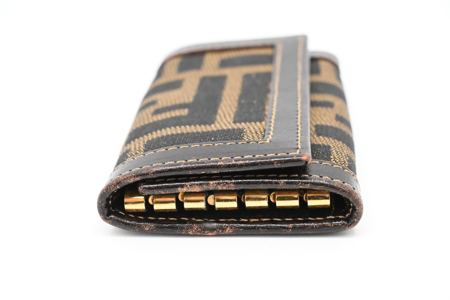 Fendi Key Case 6 in Zucca Canvas