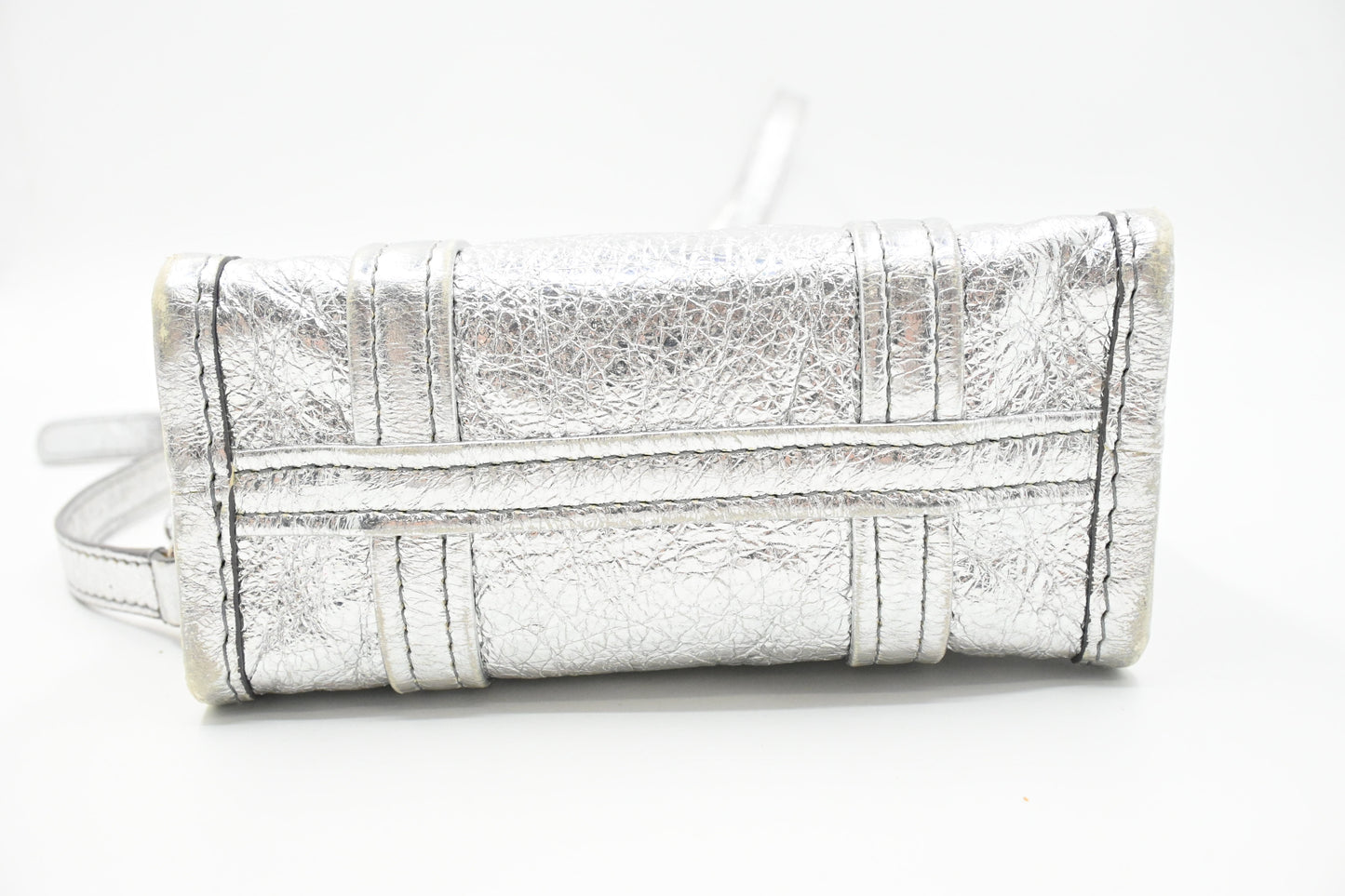Balenciaga Tote Bag XS in Silver Leather