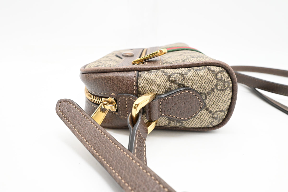 Gucci Small Ophidia Crossbody in GG Supreme Canvas