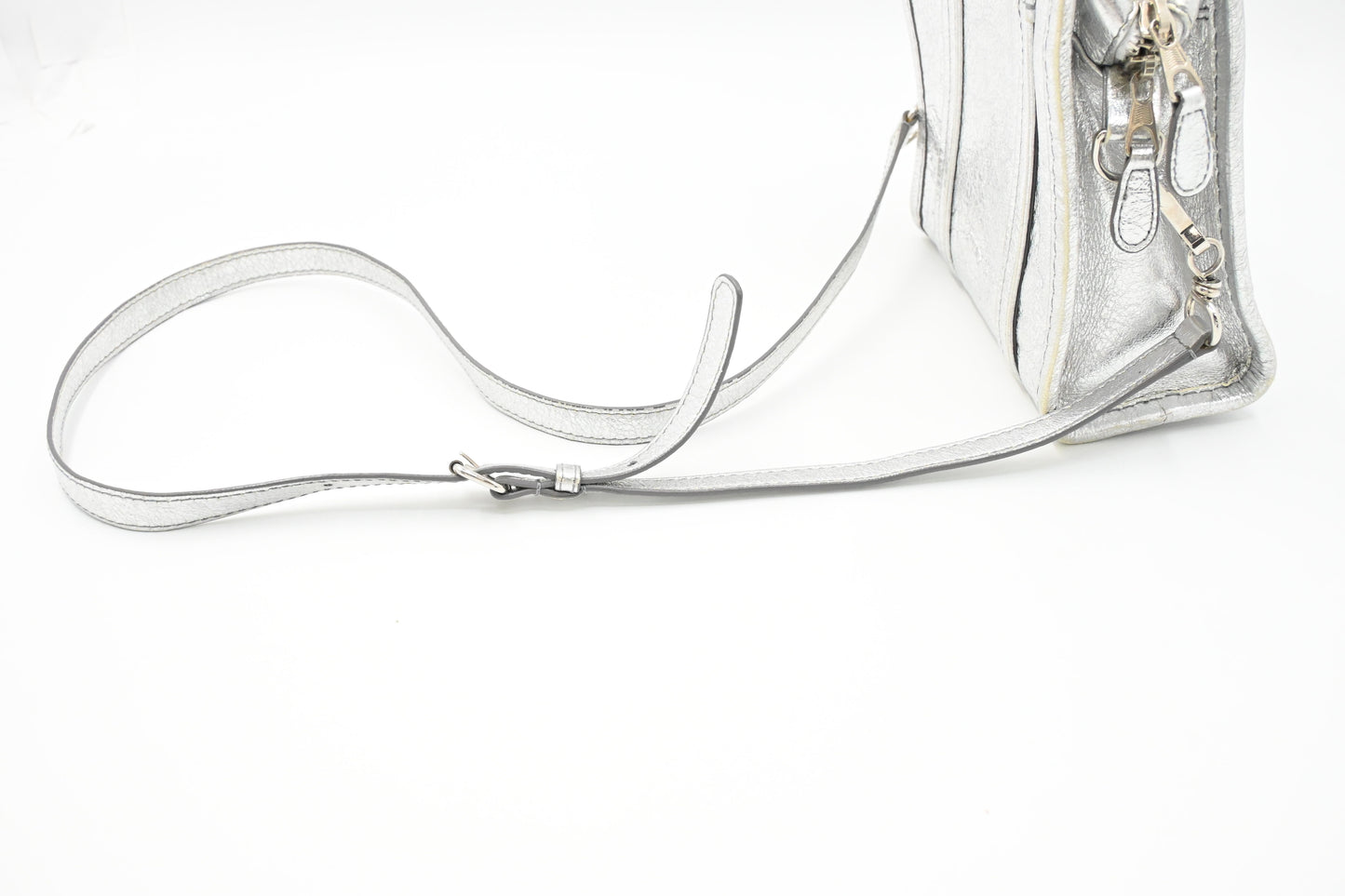 Balenciaga Tote Bag XS in Silver Leather