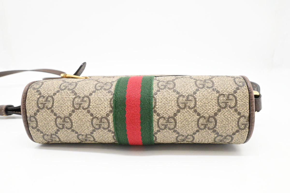 Gucci Small Ophidia Crossbody in GG Supreme Canvas