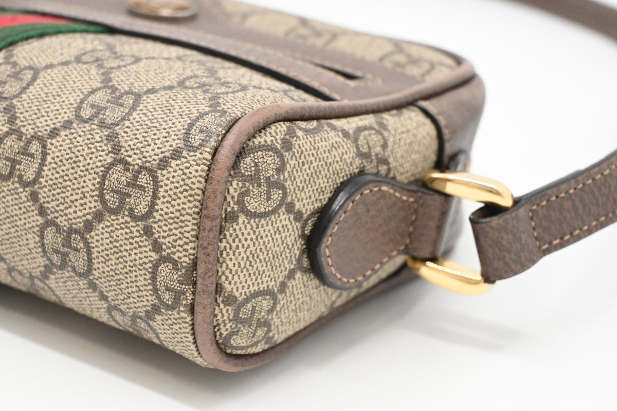 Gucci Small Ophidia Crossbody in GG Supreme Canvas