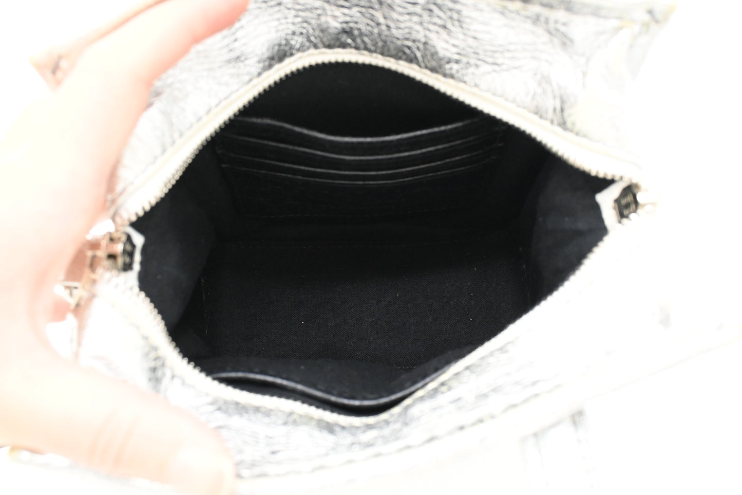 Balenciaga Tote Bag XS in Silver Leather