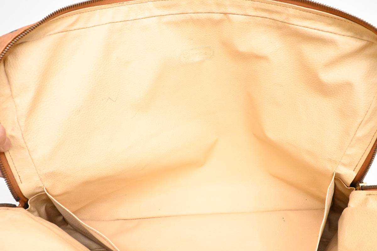 MCM Business Bag in Cognac Visetos Canvas