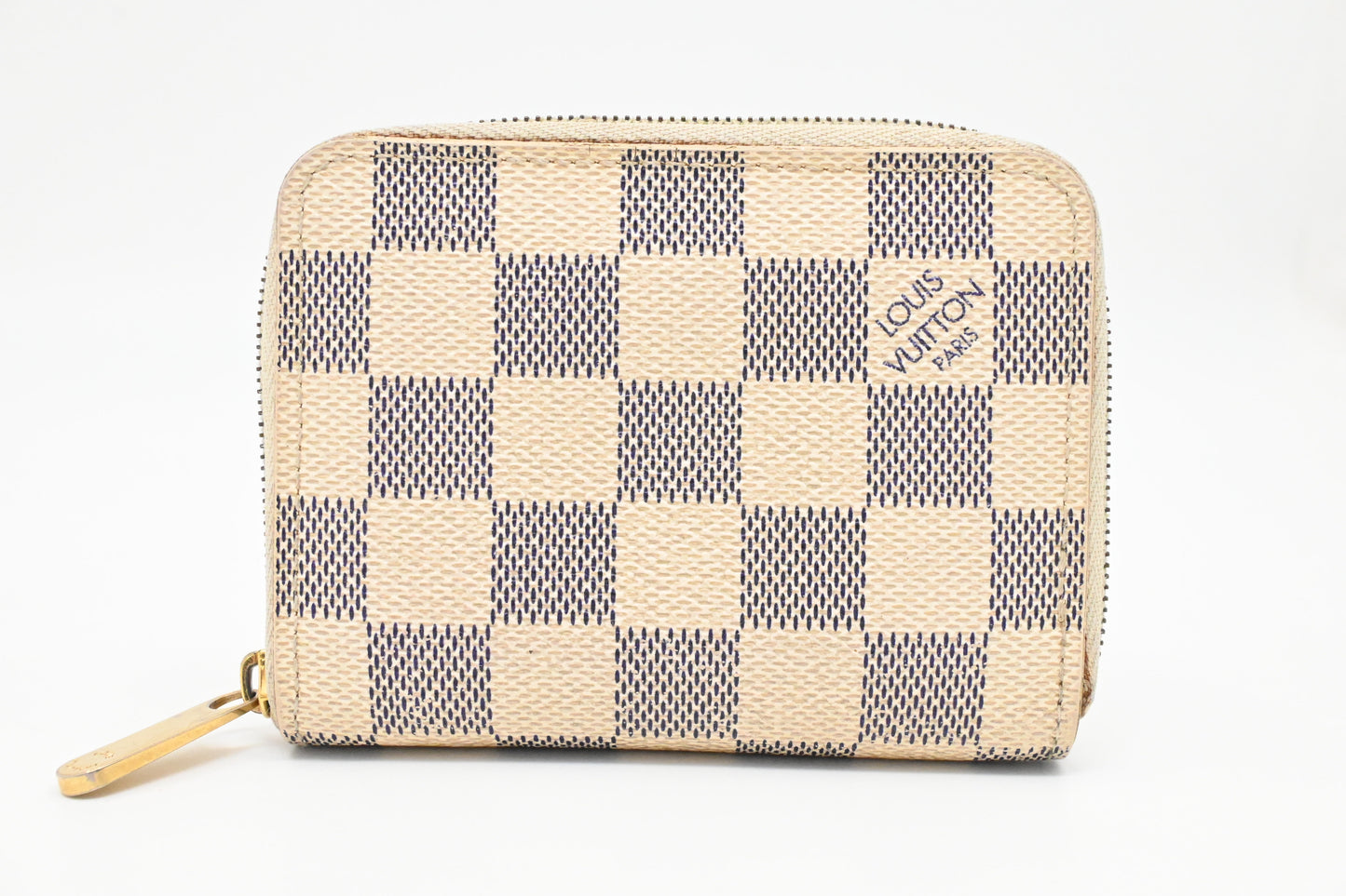 Louis Vuitton Compact Zippy Wallet in Damier Azur Canvas