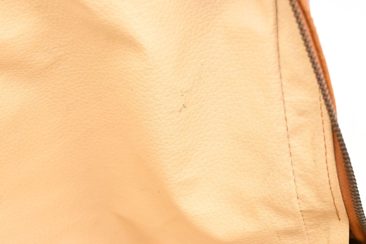 MCM Business Bag in Cognac Visetos Canvas
