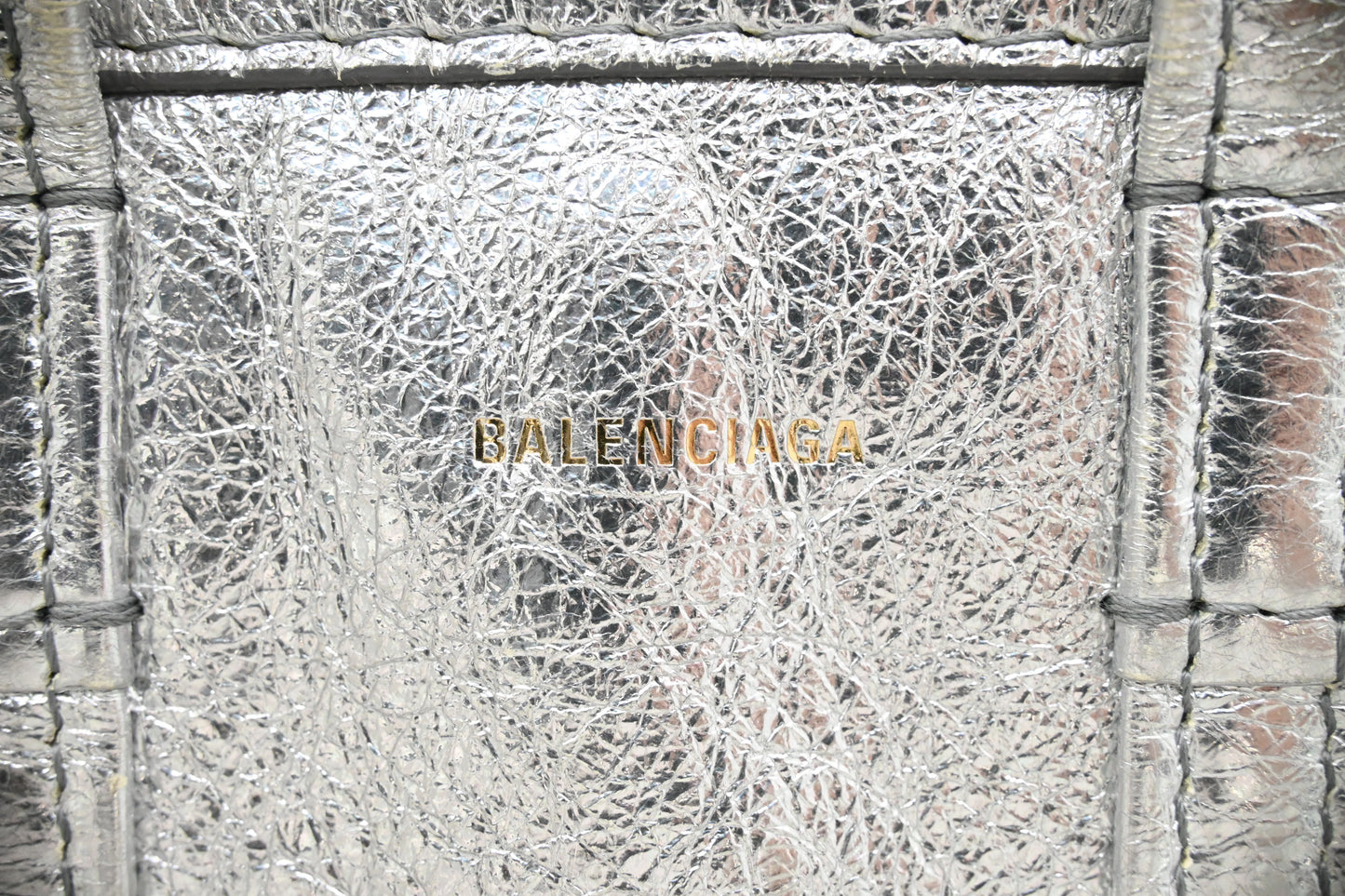 Balenciaga Tote Bag XS in Silver Leather