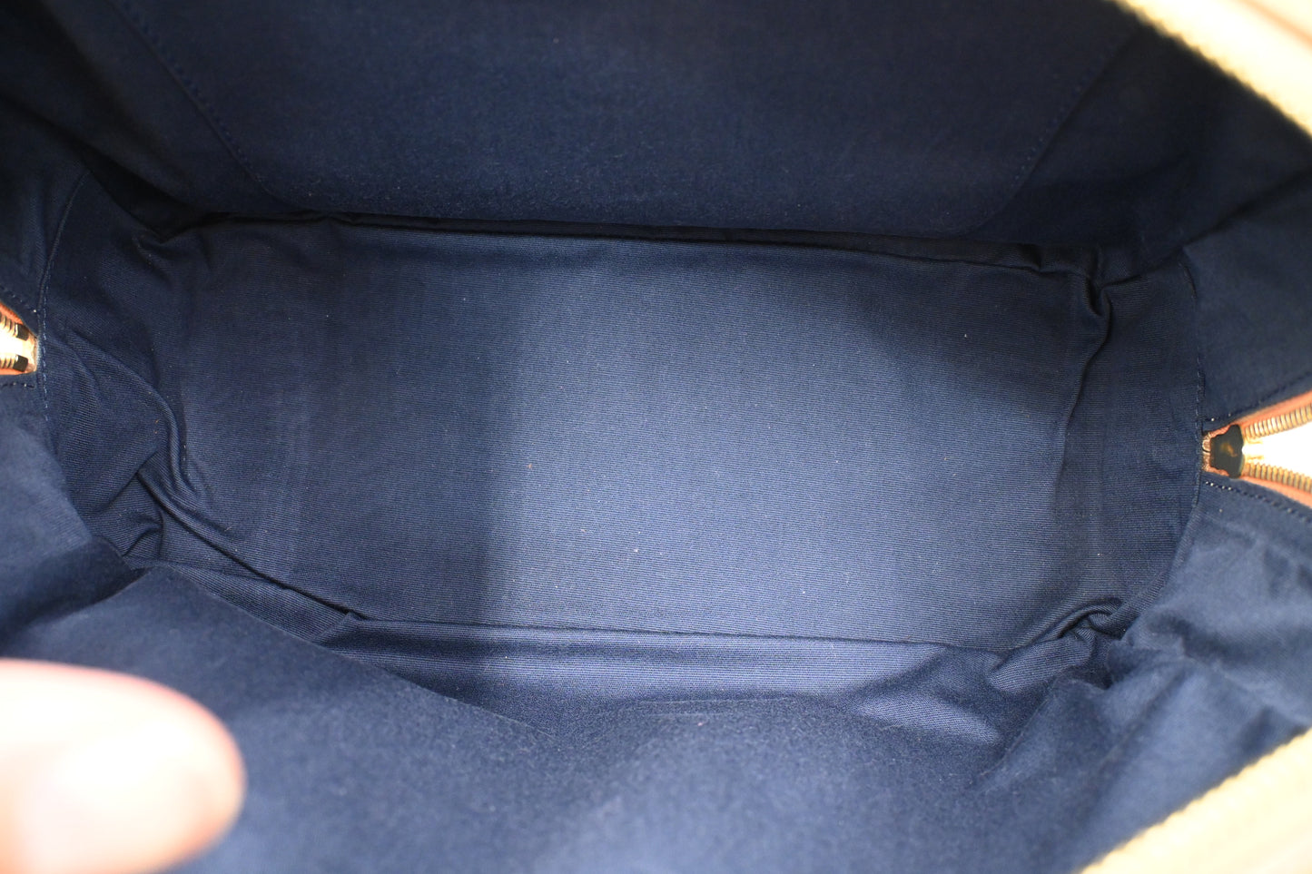 Celine Boston Bag in Blue Suede
