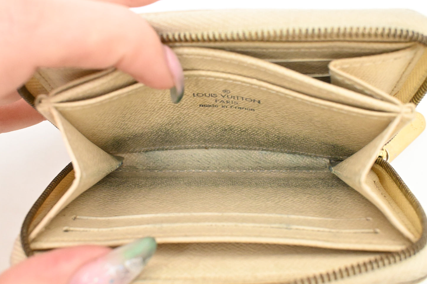 Louis Vuitton Compact Zippy Wallet in Damier Azur Canvas
