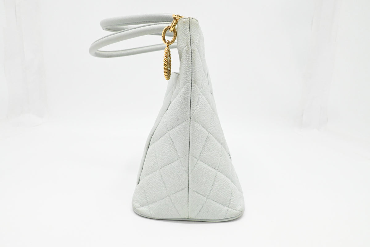 Chanel Medallion Tote in Icy Blue Caviar Leather