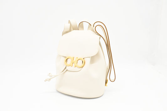 Ferragamo Backpack in White Leather