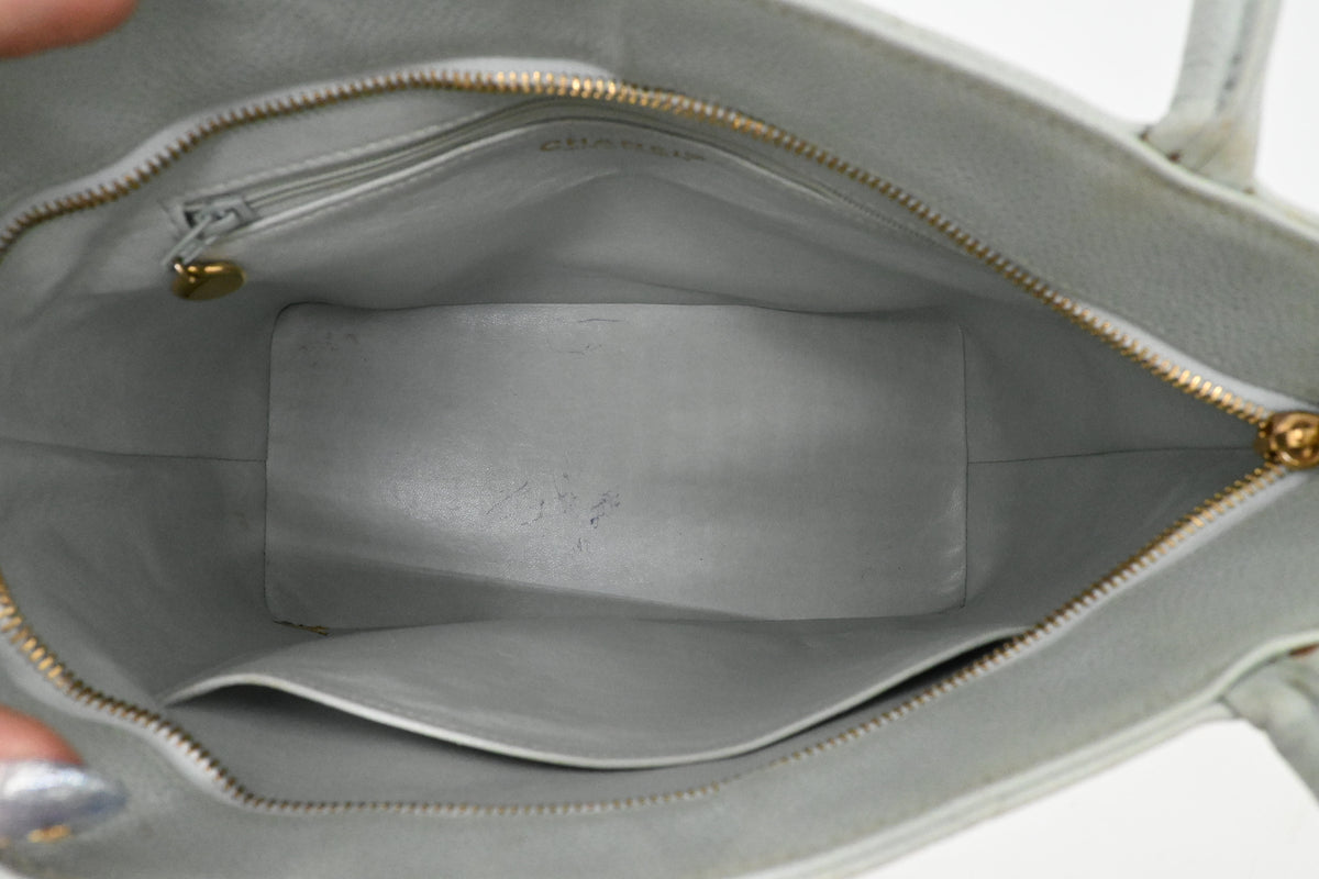 Chanel Medallion Tote in Icy Blue Caviar Leather