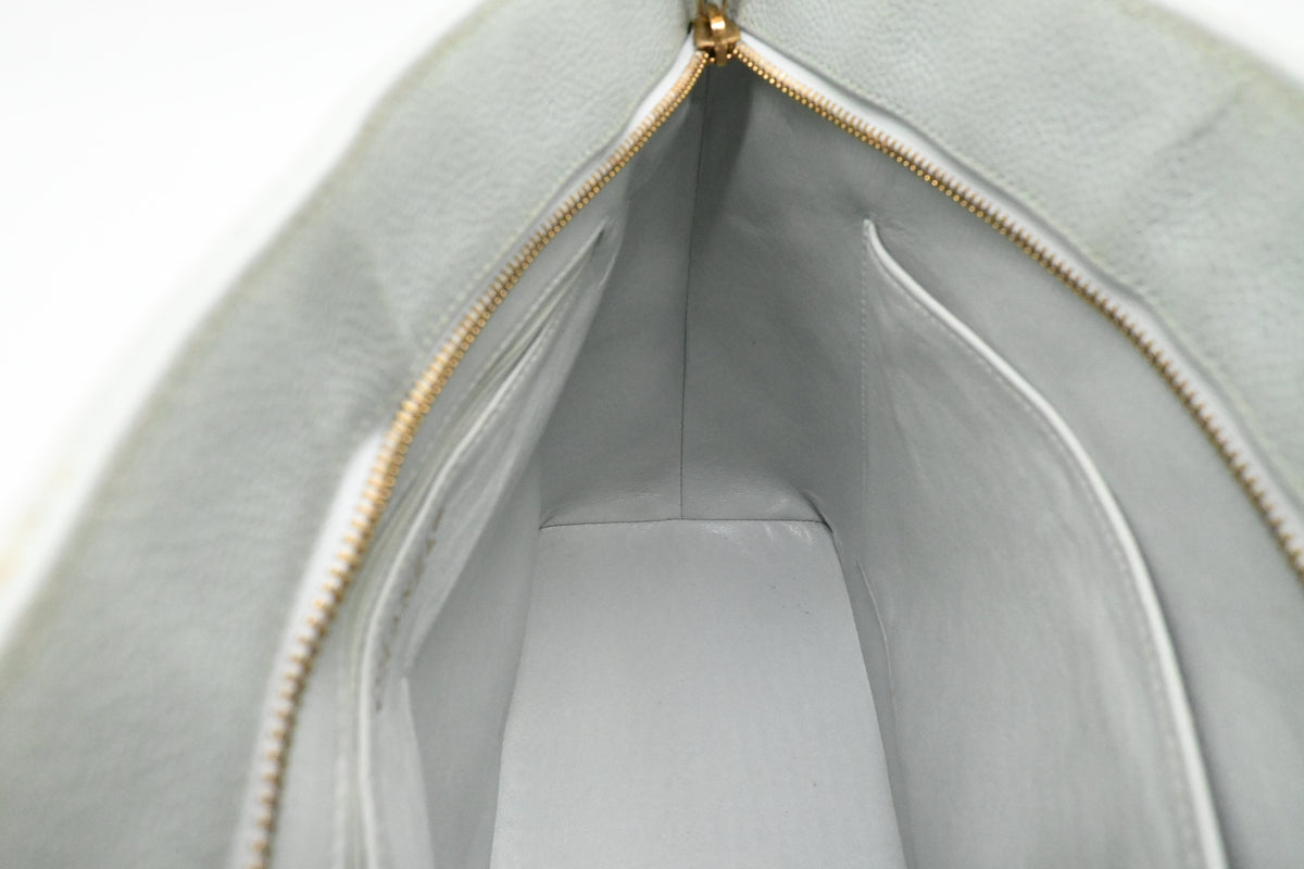 Chanel Medallion Tote in Icy Blue Caviar Leather