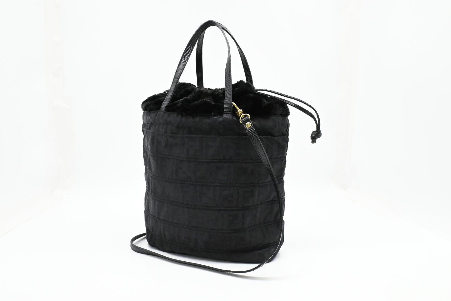 Fendi Tote Bag in Black Canvas