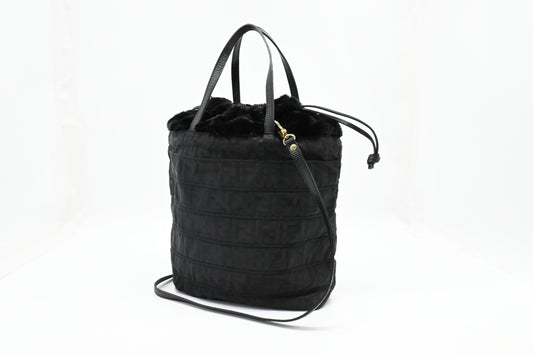 Fendi Tote Bag in Black Canvas