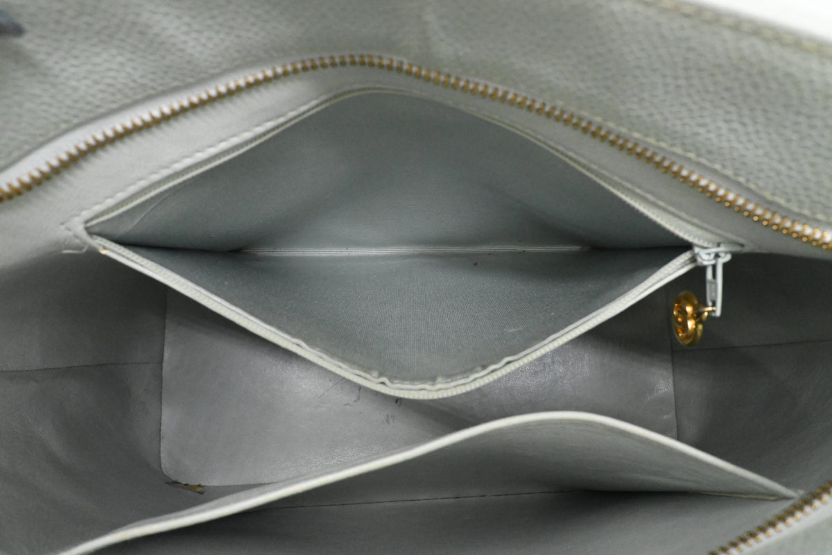 Chanel Medallion Tote in Icy Blue Caviar Leather