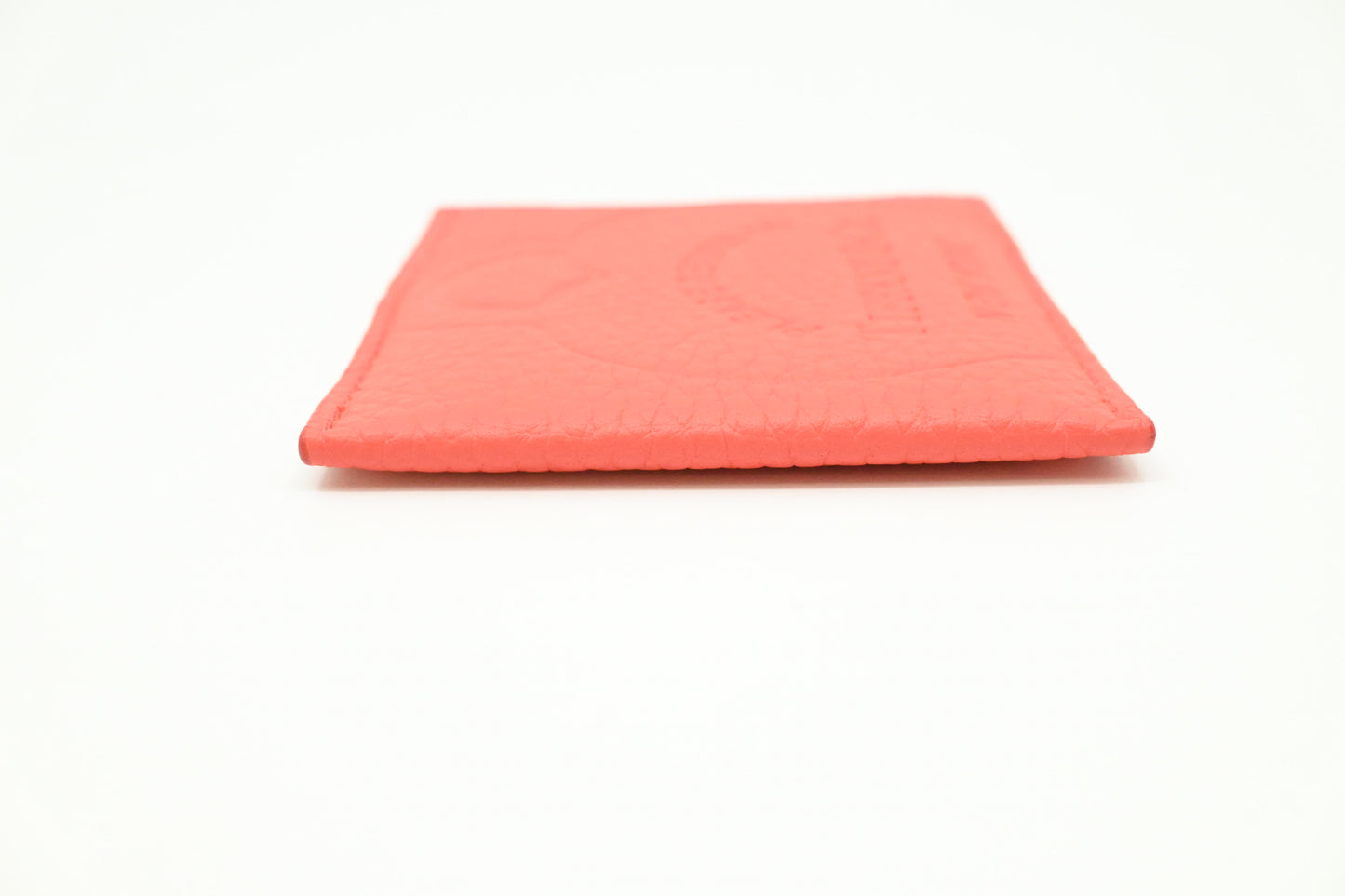 Tiffany & Co. Card Case in Coral Leather