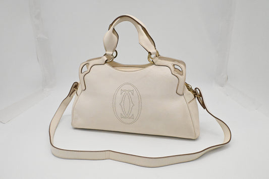 Cartier Marcello in White Leather