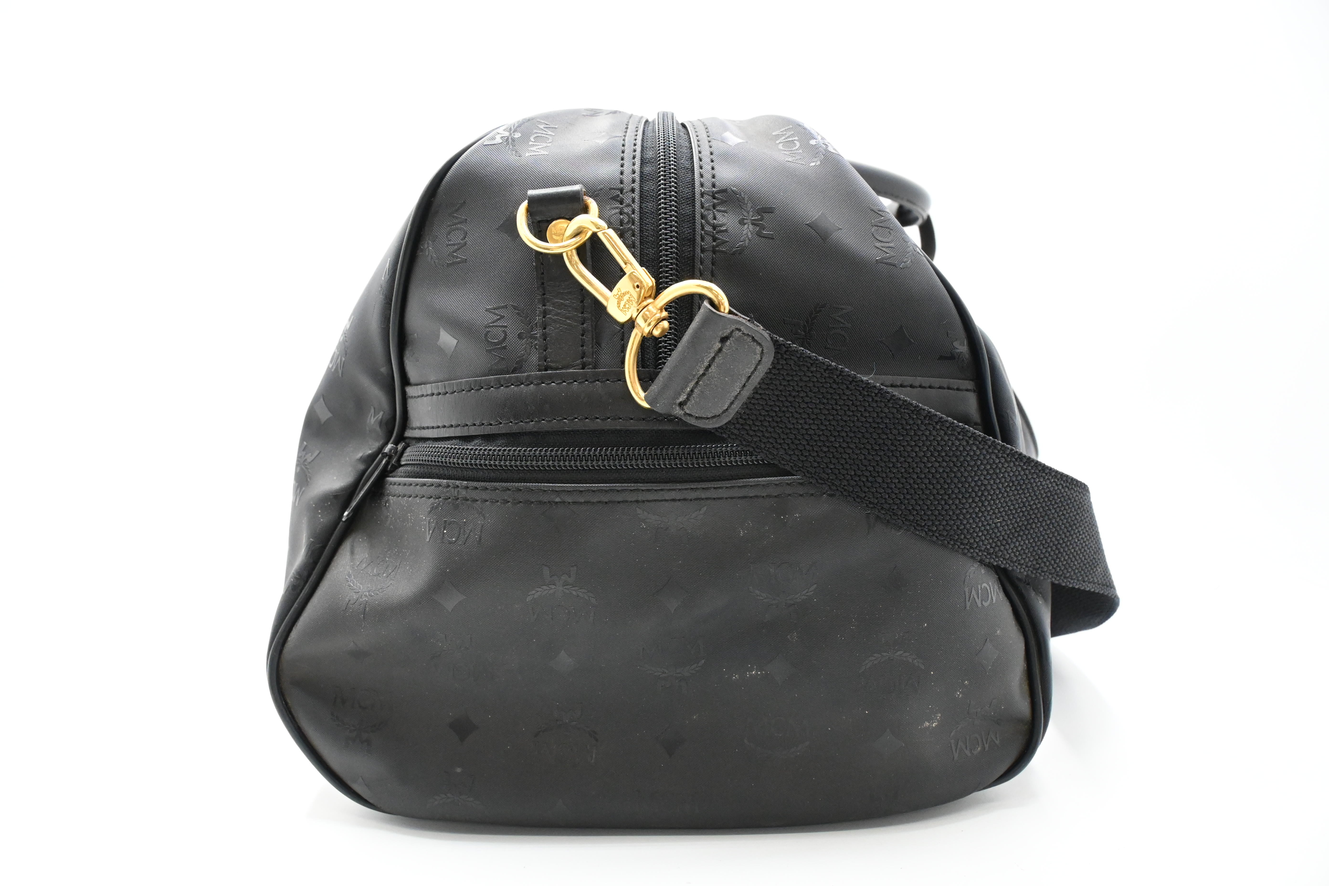 MCM Travel Bag in Black Coated Canvas – Weekly Lux Drop