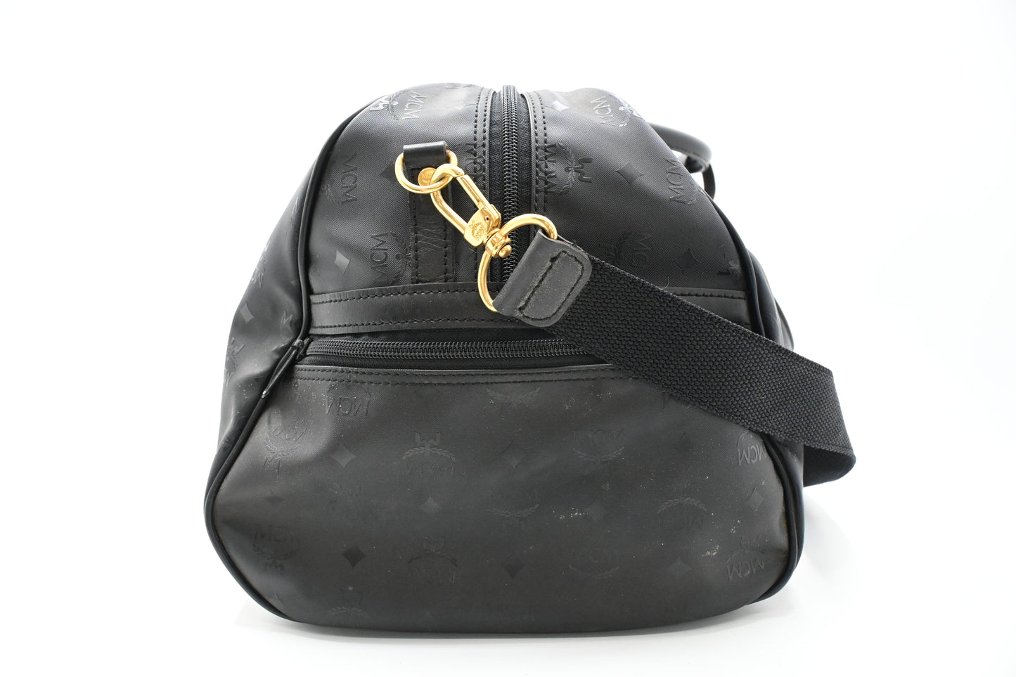 MCM Travel Bag in Black Coated Canvas