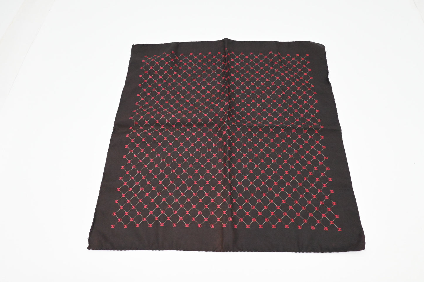 Gucci Scarf in Brown and Red Silk