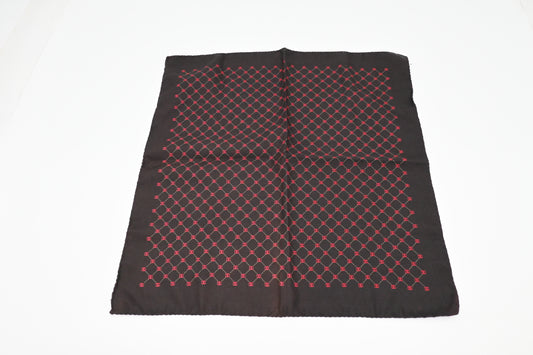Gucci Scarf in Brown and Red Silk