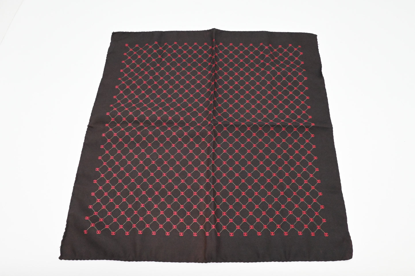 Gucci Scarf in Brown and Red Silk