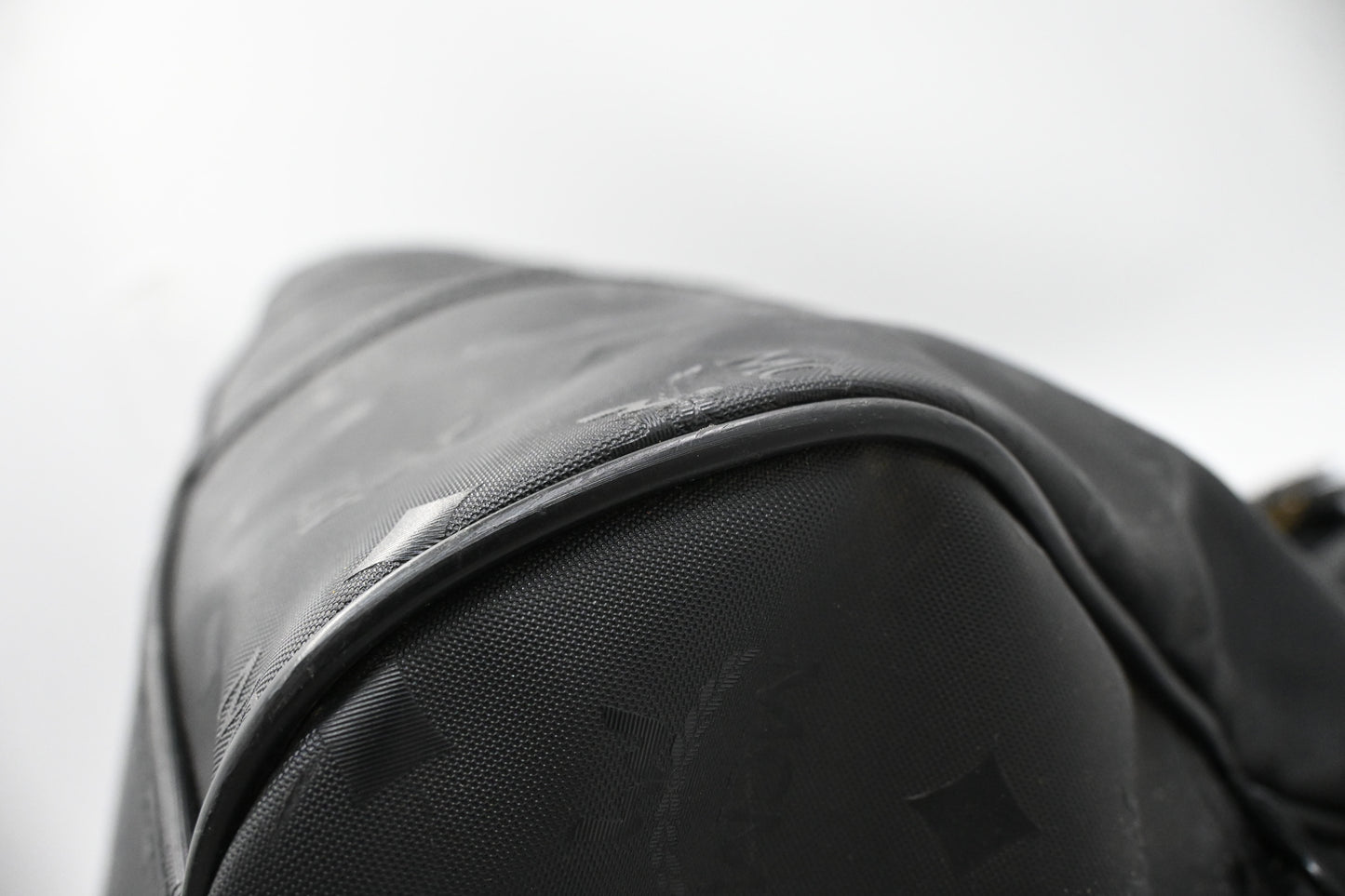 MCM Travel Bag in Black Coated Canvas