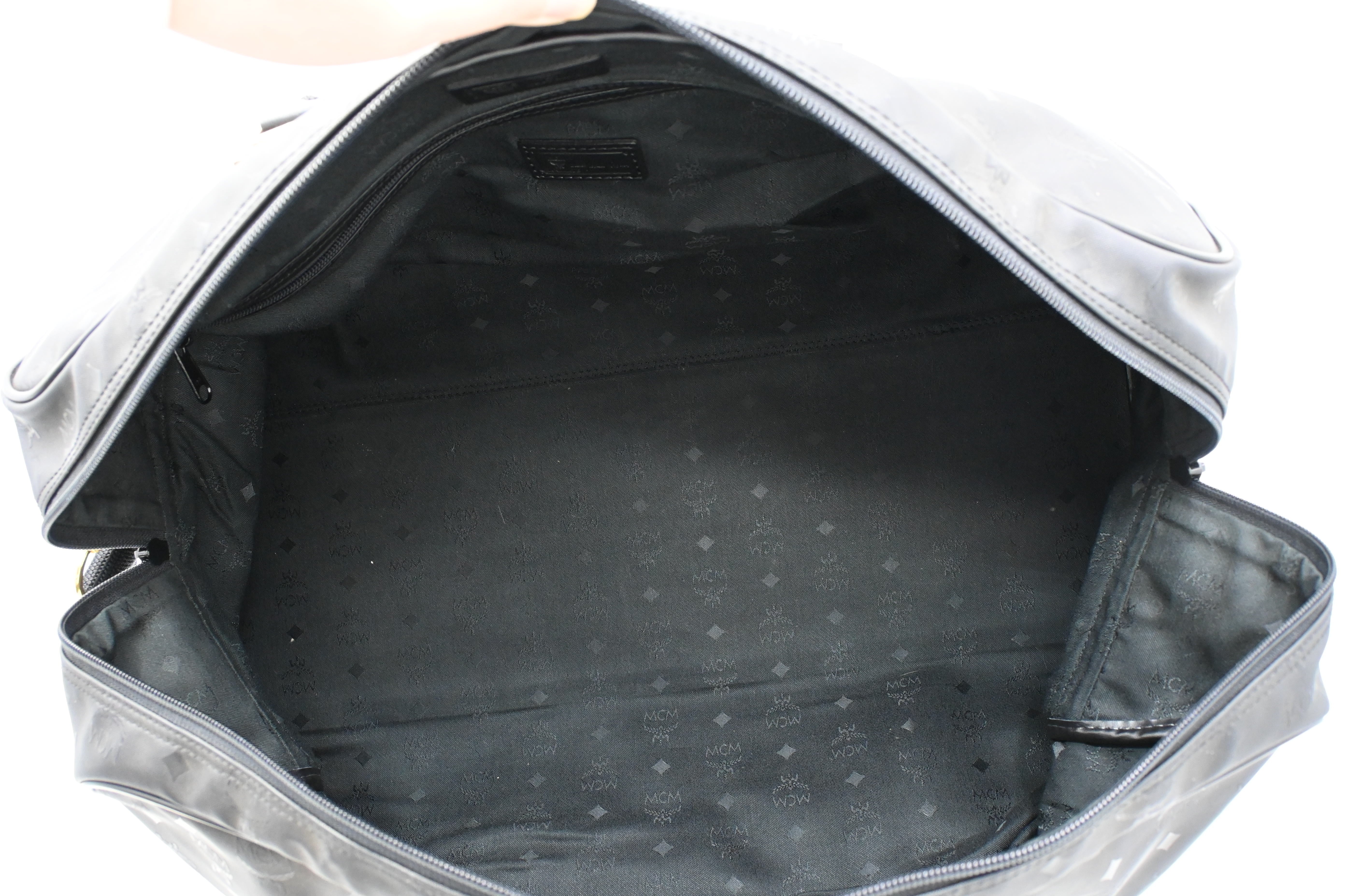 MCM Travel Bag in Black Coated Canvas – Weekly Lux Drop