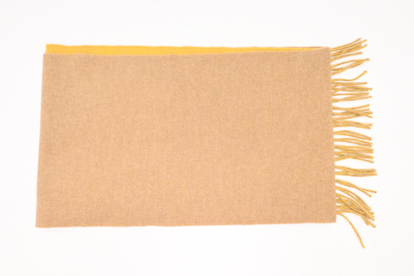 Loewe Scarf in Beige and Yellow Cashmere