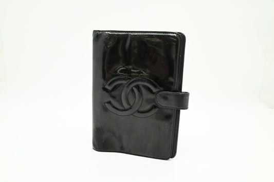 Chanel Agenda in Black Patent Leather