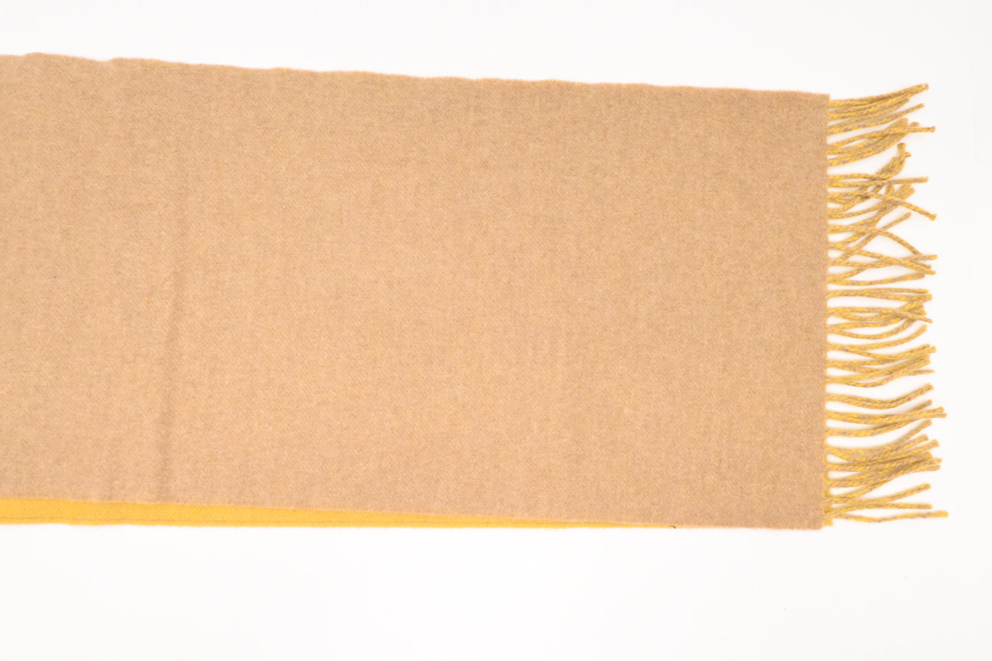 Loewe Scarf in Beige and Yellow Cashmere