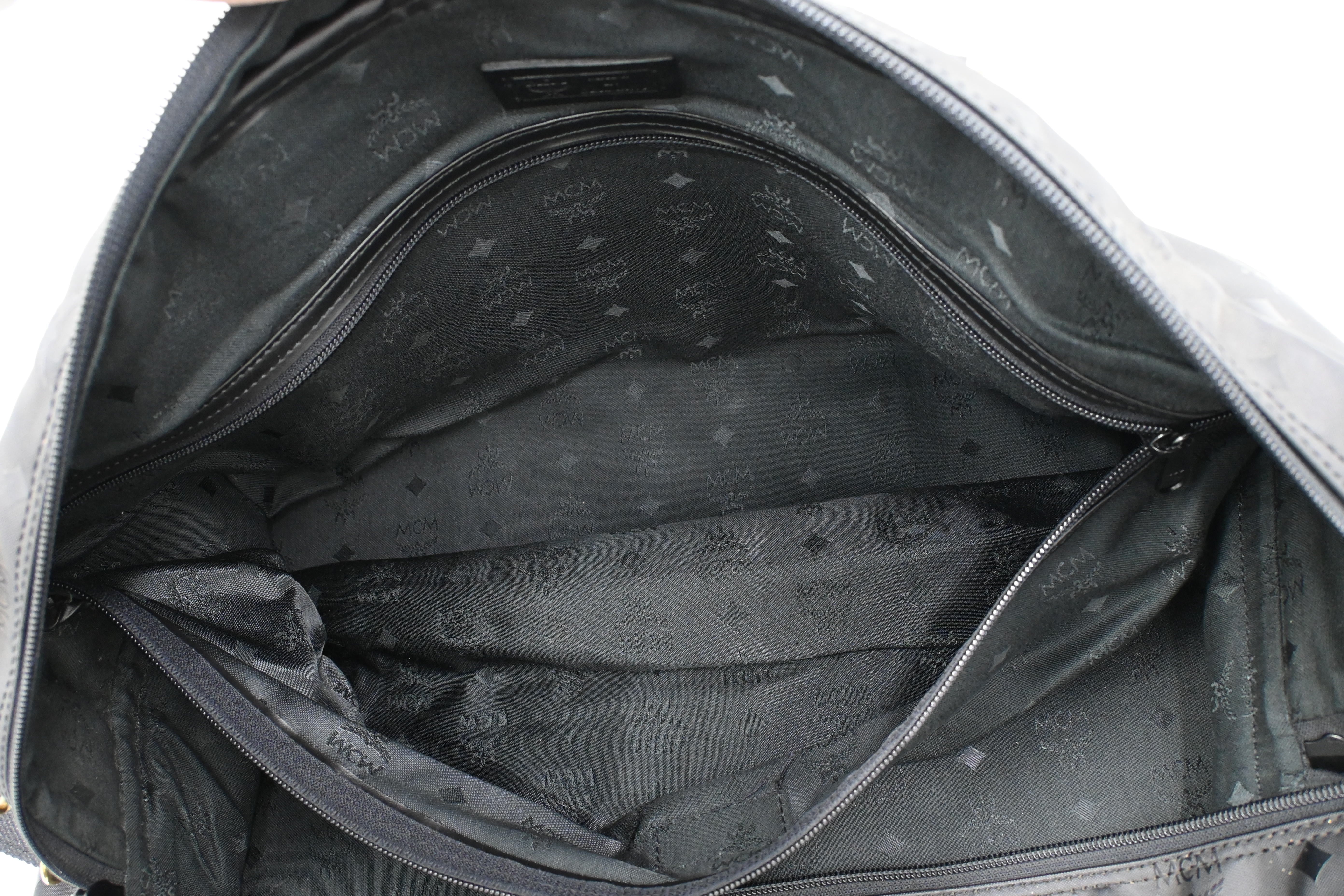 MCM Travel Bag in Black Coated Canvas – Weekly Lux Drop