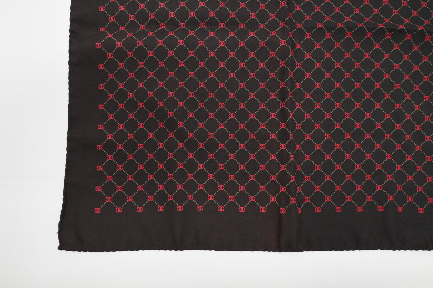 Gucci Scarf in Brown and Red Silk