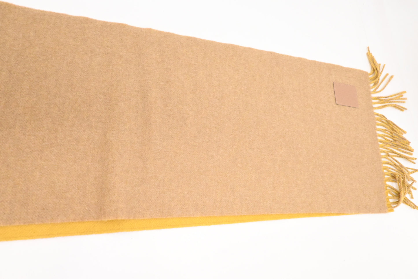 Loewe Scarf in Beige and Yellow Cashmere