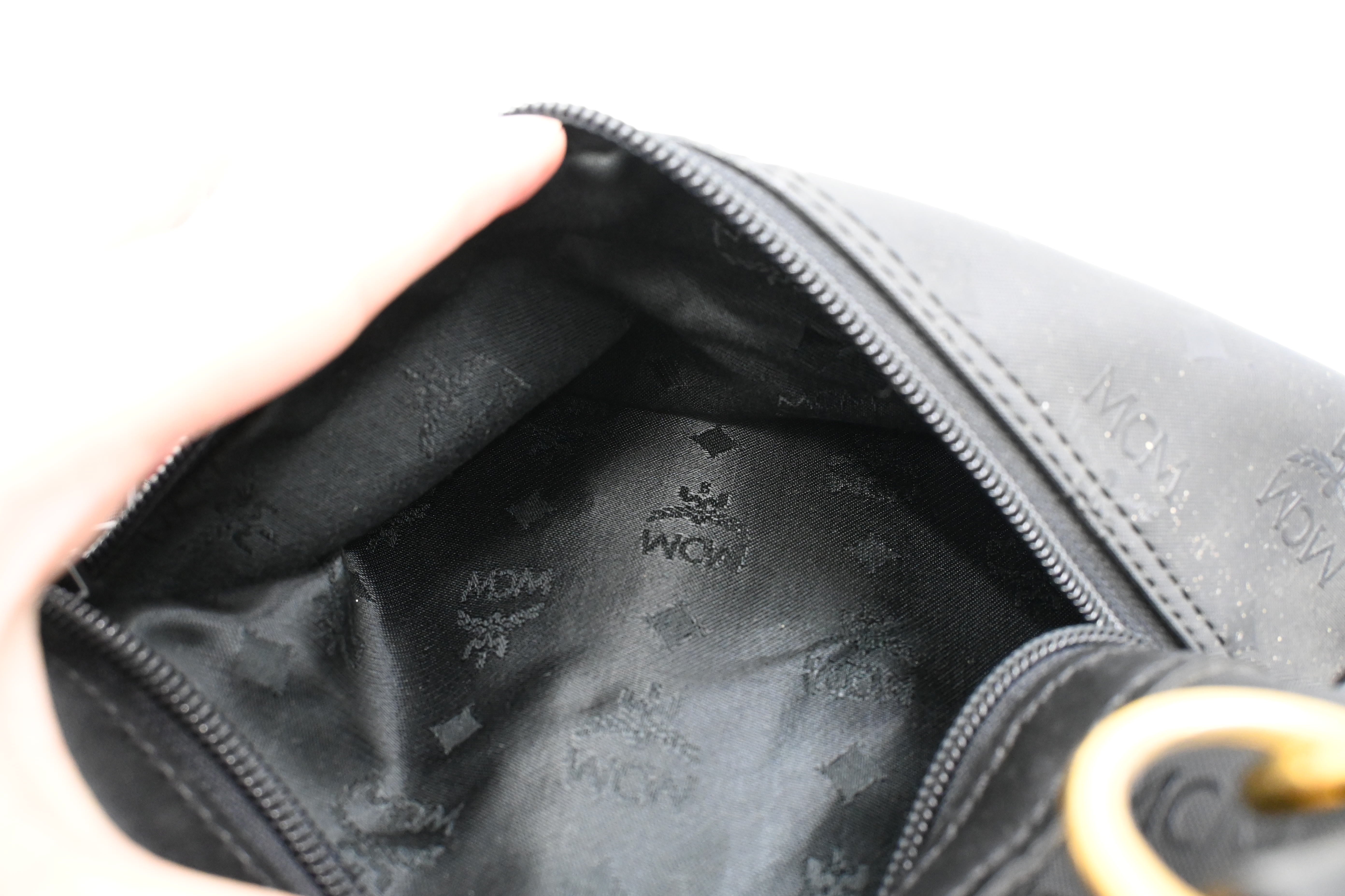 MCM Travel Bag in Black Coated Canvas – Weekly Lux Drop